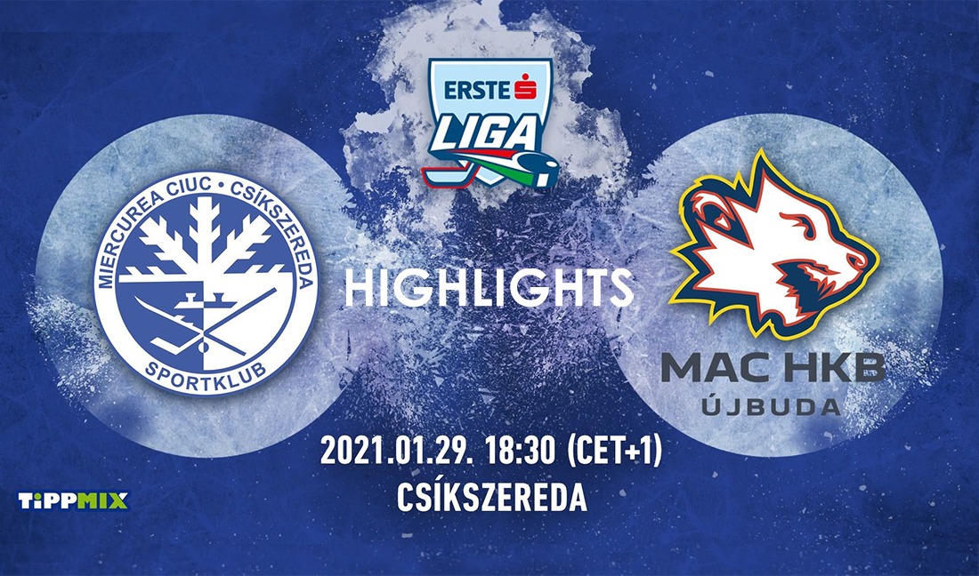 Highlights - Sport Club Csíkszereda vs. MAC HKB Újbuda - 29.01.2020