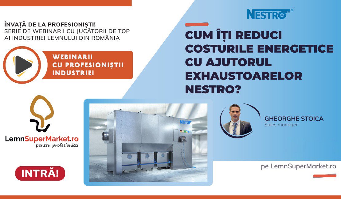Webinar: Cum reduci costurile energetice cu ajutorul exhaustoarelor Nestro?